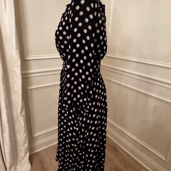 Anthropologie Maeve Gerti Midi Dress in black polka dot - Picture 6 of 13
